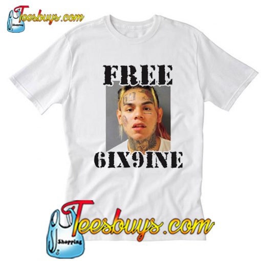 This Free Tekashi 6ix9ine Mugshot T Shirt-SL