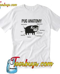 Anatomy Pug T Shirt-SL