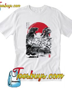 Battle Of The Ages Gipsy Danger And Godzilla T Shirt SL