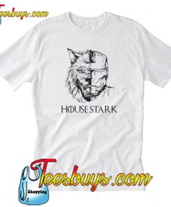 Direwolf Iron Man House Stark T-Shirt-SL