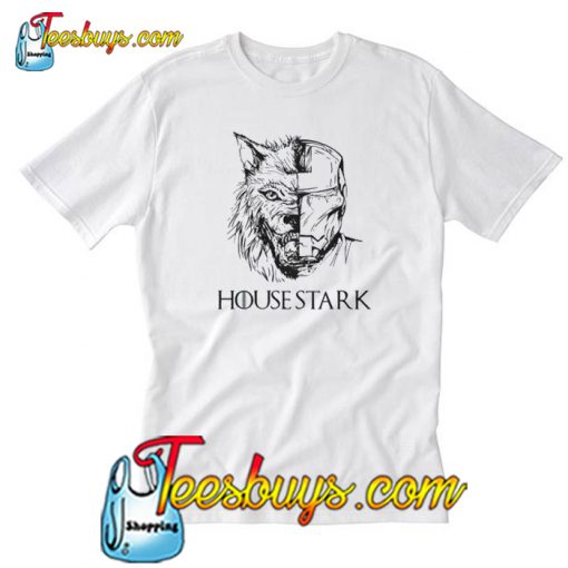 Direwolf Iron Man House Stark T-Shirt-SL