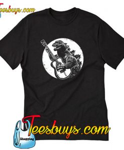 Godzilla Playing Guitar T Shirt-SL