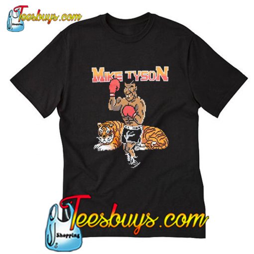 Mike Tyson Pixel Tiger T Shirt-SL