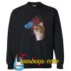 4th Of July Patriotic American Cat Sweatshirt NT