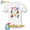 Blooms Botanical Flower Floral Chart T-Shirt NT