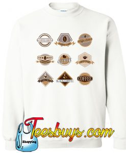 Coffee Shop Badges Sweatshirt NT