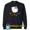 Colorful Dice with Cute Cat Sweatshirt NT