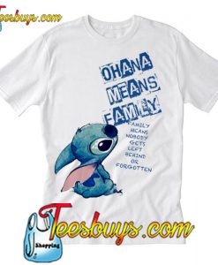 Disney Stitch Ohana Means Family T shirt NT