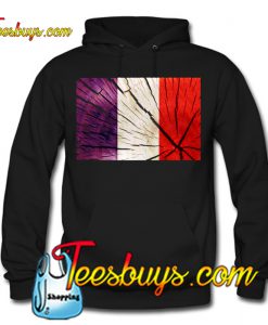Flag of France – Tree Trunk Wood Hoodie NT