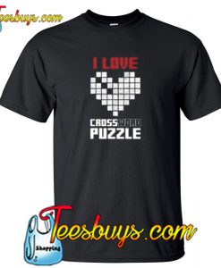 I Love Crossworld Puzzle T-Shirt NT