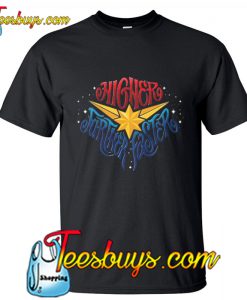 Marvel Captain Marvel Higher Further Faster Star T-Shirt NT