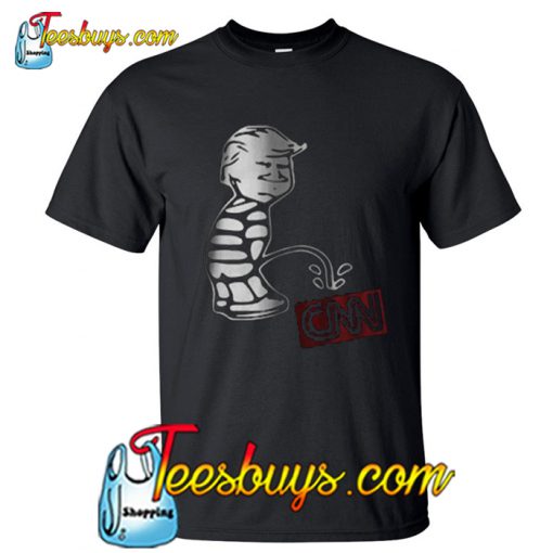 Trump pee on CNN funny T shirt NT