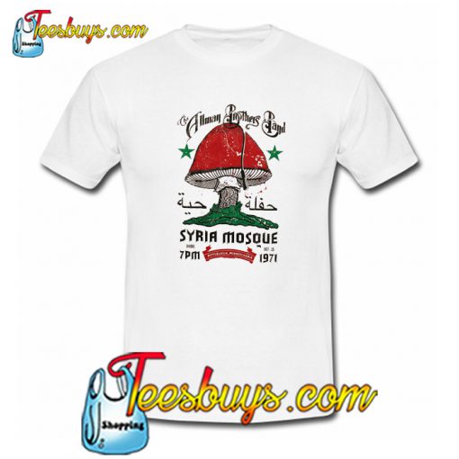 Allman Brothers Band Syria Mosque 1971 T-Shirt NT