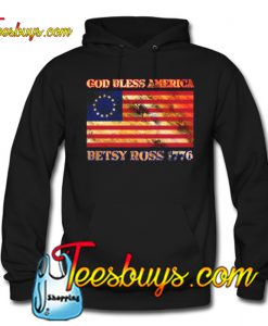 Betsy Ross 1776 Flag - God Bless America Hoodie NT