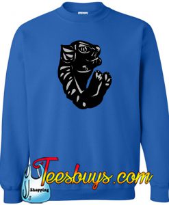 Cat Abstract Silhouette Vector Art Sweatshirt NT