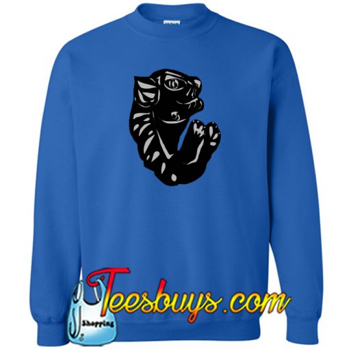 Cat Abstract Silhouette Vector Art Sweatshirt NT