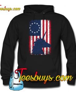 Distressed Betsy Ross Flag T-shirt Hoodie 2 NT