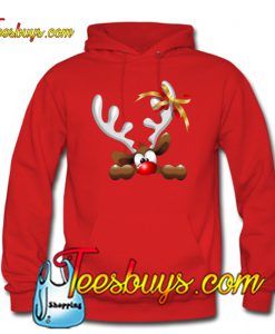 Funny Christmas Reindeer Cartoon Hoodie NT