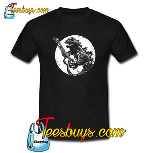 Godzilla Playing Guitar Graphic T-Shirt NT