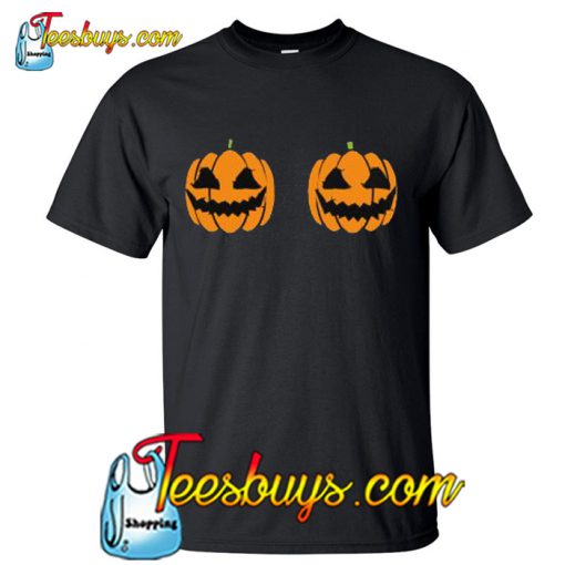 Halloween Pumpkin Boobs T-Shirt NT