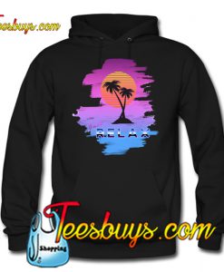 1980s Sunset Palm tree Hoodie NT