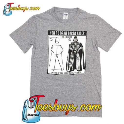 How to Draw Darth Vader T-Shirt 2 NT