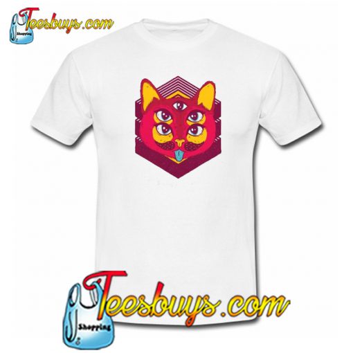 Psychedelic Third Eye Cat Spiritual Trending T-Shirt NT