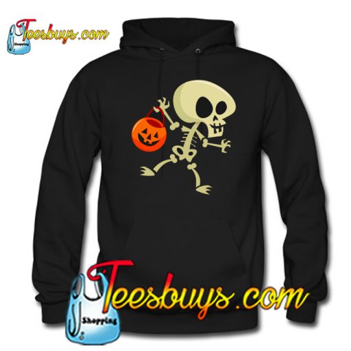 Pumpkin Spice Season Halloween Funny Skeleton Hoodie NT