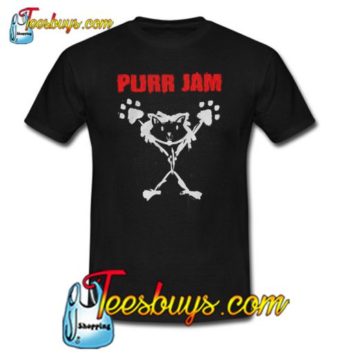 Purr Jam Cat Parody T-Shirt NT