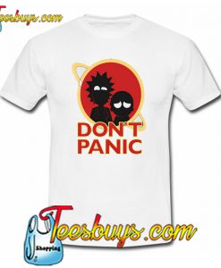 Rick and Morty Adventure Don’t Panic Trending T-shirt NT