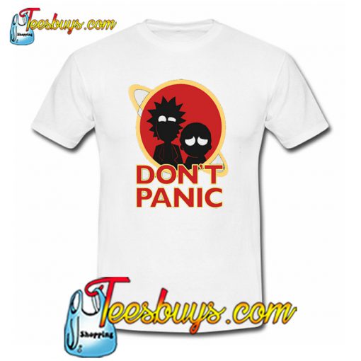 Rick and Morty Adventure Don’t Panic Trending T-shirt NT