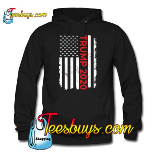 Trump 2020 American Flag Hoodie NT