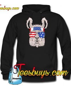 USA Patriotic Llama Hoodie NT