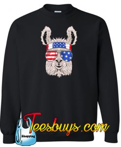USA Patriotic Llama Sweatshirt NT