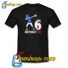 6 Year Old Birthday dabbing Baseball T-Shirt