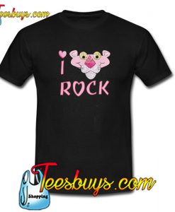 I Love Rock Pink Panther T-Shirt NT