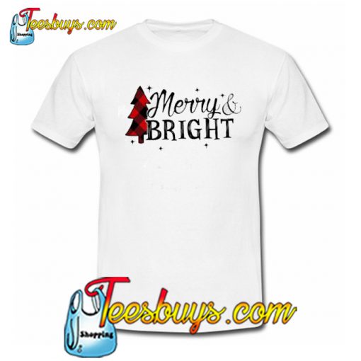 Merry and Bright Christmas Trending T Shirt NT