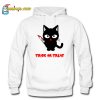 Murderous Cat Holding Knife Halloween HOODIE SR