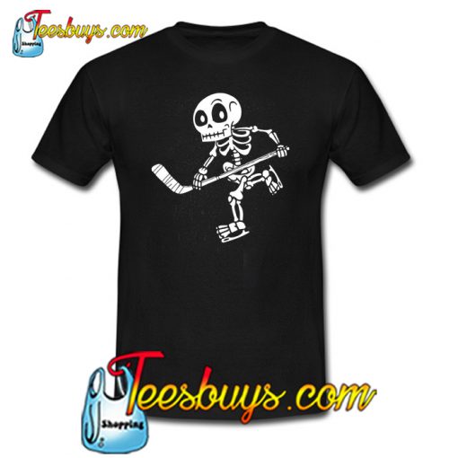 Skeleton Hockey Lovers Halloween T-Shirt NT