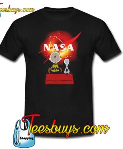 Snoopy and Charlie Brown Black Hole NASA T-Shirt NT