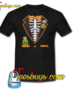 skeleton tuxedo spooky funny halloween T SHIRT