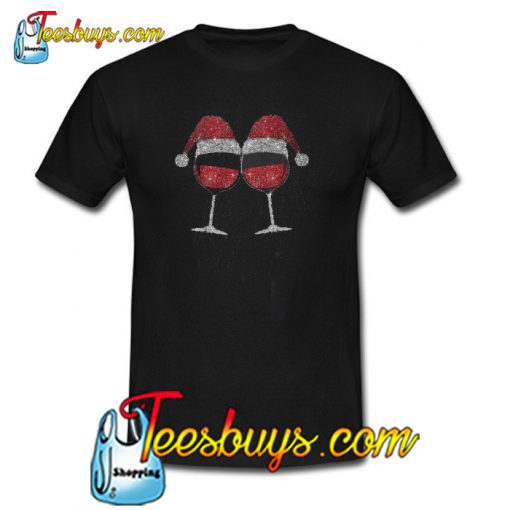 BLING BLING WINE CHRISTMAS T-SHIRT SR