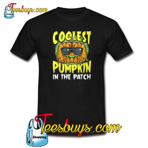 Coolest Pumpkin In The Patch Halloween Costume T shirt SR