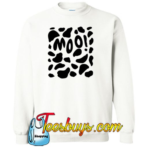 Cow Print Halloween SWEATSHIRT SR