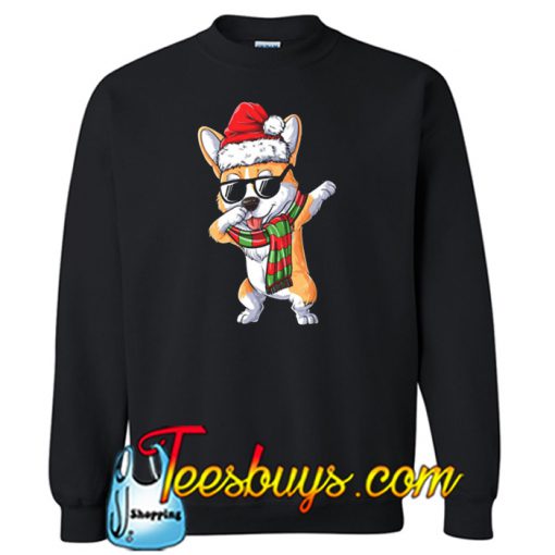 Dabbing Corgi Xmas SWEATSHIRT SR