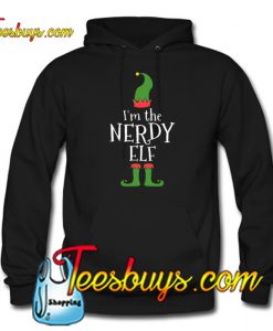 Nerdy Elf for Matching Family Christmas HOODIE SR