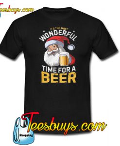 Santa Claus Beer Christmas T-SHIRT SR