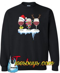 Three Glass of Wine CHRISTMAS SWEATSHIRT SR