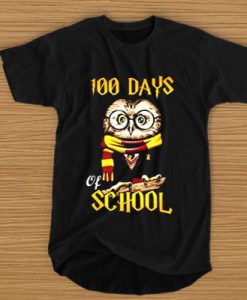100 DAYS OWL OF SCHOOL GRYFFINDOR MAGIC WIZARD T-SHIRT SN