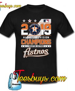 2019 Al west division Champions Houston Astros T-SHIRT NT